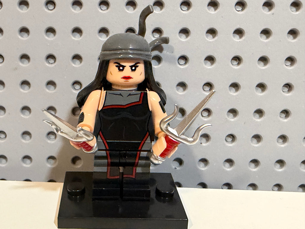 Elektra Daredevil Gray Suit Marvel CUSTOM Minifigure