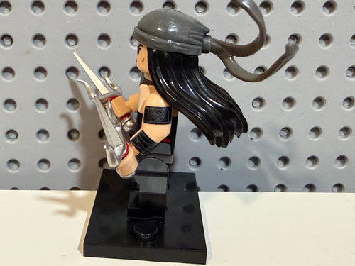 Elektra Daredevil Gray Suit Marvel CUSTOM Minifigure