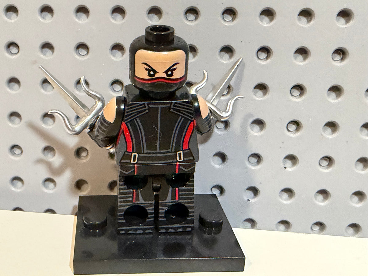 Elektra Black Suit Ninja Marvel CUSTOM Minifigure (
